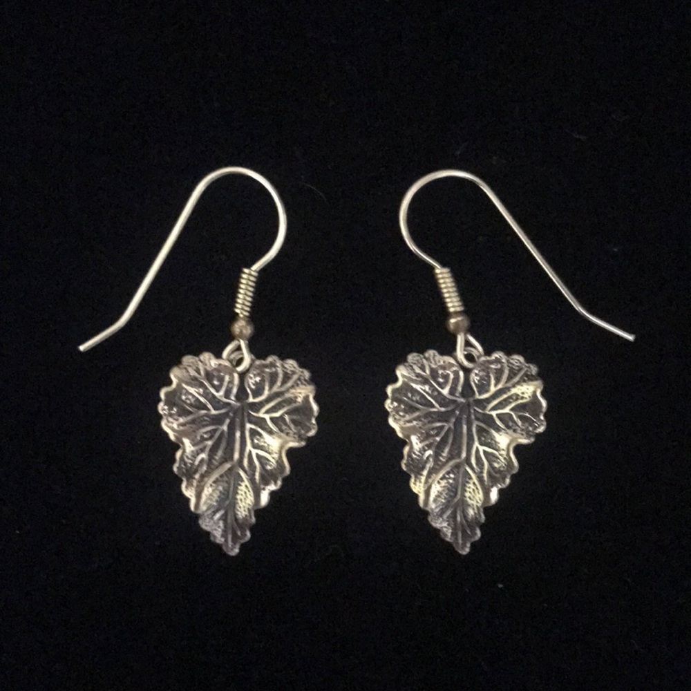 Vintage Goldtone Leaf Earrings